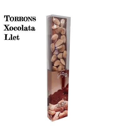 Torró xocolata amb llet i ametlles