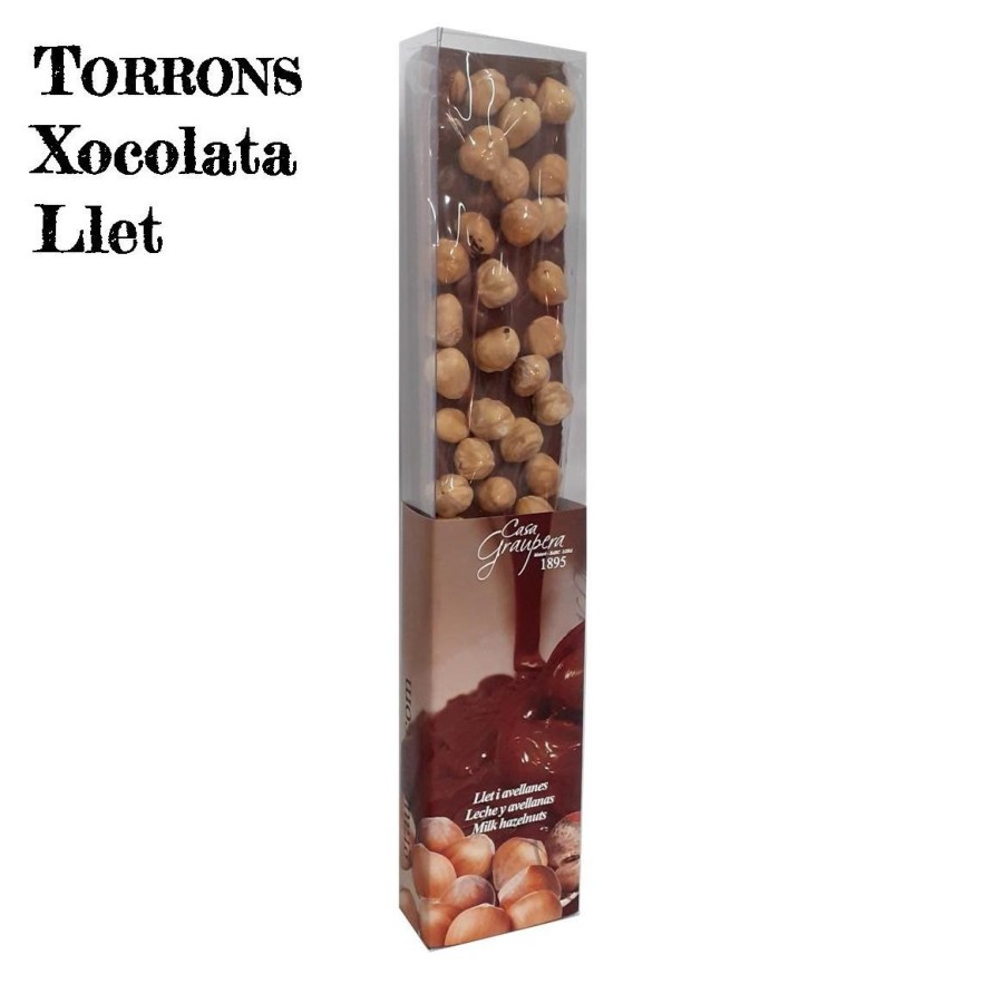 Turrón chocolate con leche y avellanas Turrón chocolate con leche y avellanas