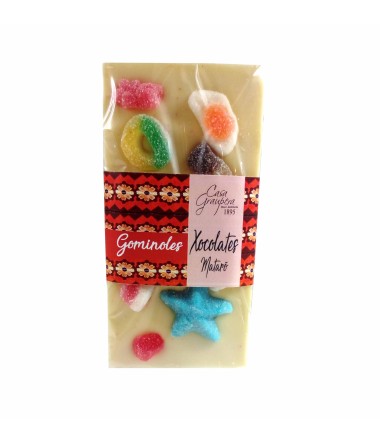 Xocolata Blanca 28% amb Gominoles